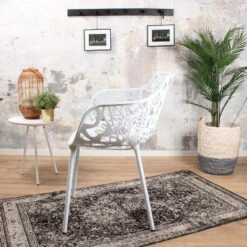 DS4U - Cast Magnolia Stoel Met Arm Wit -Leenbakker Winkel 0066081317304e7d90bdc0e1ff3b2433