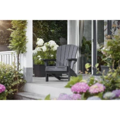 Keter Troy Adirondack Tuinstoel - Set Van 2 - 81x80x96,5cm - Zwart -Leenbakker Winkel 022c08e3d12540638a8453a8a544a759