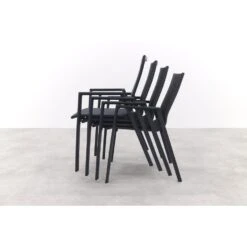 Atmos Stapelbare Tuinstoel - Antraciet -Leenbakker Winkel 0509bfb9f5a04422ab514275b646837b