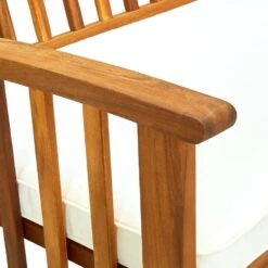 VidaXL - Tuinbank - Wit - Acaciahout - 147 Cm - Met Kussen 13 VidaXL - Tuinbank - Wit - Acaciahout - 147 Cm - Met Kussen -Leenbakker Winkel 05c487c63a8844a6b0a862e475d8cb7c