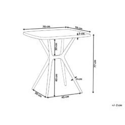 Beliani Tuintafel SERSALE - Wit Synthetisch Materiaal -Leenbakker Winkel 06167cf8983549359ffa2a6f436c40f7