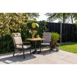 VDG Solaro Verstelbare Dining Tuinstoel - Light Rope / Teak Arm -Leenbakker Winkel 08089c0c91ab477389237eec6fe07a9f