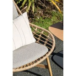 Castello Lounge Fauteuil - Light Teak Look - Natural Rotan-merino Sand -Leenbakker Winkel 08807b57b19d4721a90861c2e579c06e