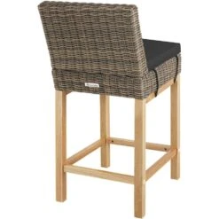 Tectake Wicker Bartafel Lovas Met 4 Stoelen Latina, Natuur -Leenbakker Winkel 0d5d74054382484daf7fd7af8e6b4933 1