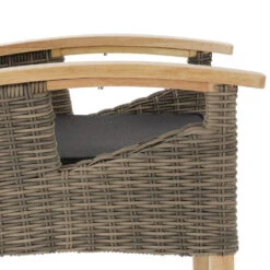 Tectake Wicker Stoel Rosarno, Natuur -Leenbakker Winkel 0d7cb0580cf241358ed83eedab40d45d