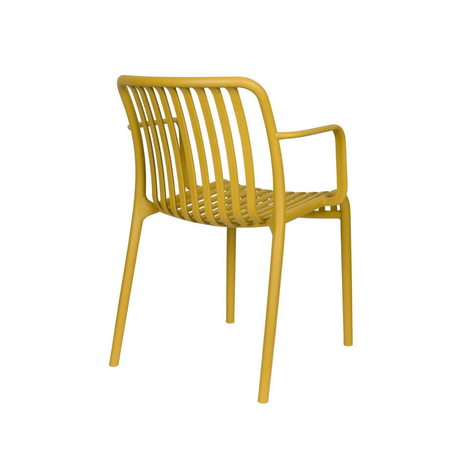 Housecraft Living Mante Tuinstoelen Geel - Set Van 4 4 Housecraft Living Mante Tuinstoelen Geel - Set Van 4 - Afbeelding 4