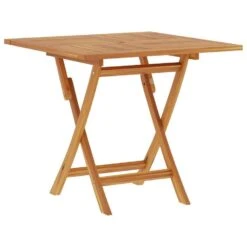 VidaXL - Tuintafel Inklapbaar - Bruin - Massief Teakhout - 85x85x76 Cm -Leenbakker Winkel 0de497ba9d9f408880fadf5e460d0dbb