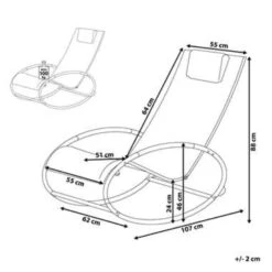 Beliani Tuinligstoel CAMPO - Blauw Staal, Textiel 6 Beliani Tuinligstoel CAMPO - Blauw Staal, Textiel -Leenbakker Winkel 0dfbfce0b5ca4914a4fa348c43b4fdef