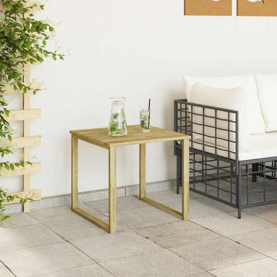 VidaXL - Buiten Tafel - Bruin - Geïmpregneerd Grenenhout - 50,5 X 50,5 X 46 Cm 4 VidaXL - Buiten Tafel - Bruin - Geïmpregneerd Grenenhout - 50,5 X 50,5 X 46 Cm - Afbeelding 4