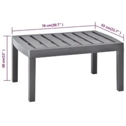 VidaXL Tuintafel 78x55x38 Cm Kunststof Mokkakleurig -Leenbakker Winkel 0f31c59089164bc69077166b82b4c5ee