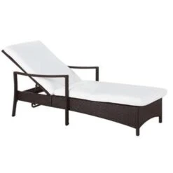 Beliani Tuinligstoel VASTO - Bruin Pe Rotan -Leenbakker Winkel 1000000616 0102