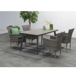 Garden Impressions Penedo Tuintafel 160x90 Cm - Zwart 7 Garden Impressions Penedo Tuintafel 160x90 Cm - Zwart -Leenbakker Winkel 1000003879 0104