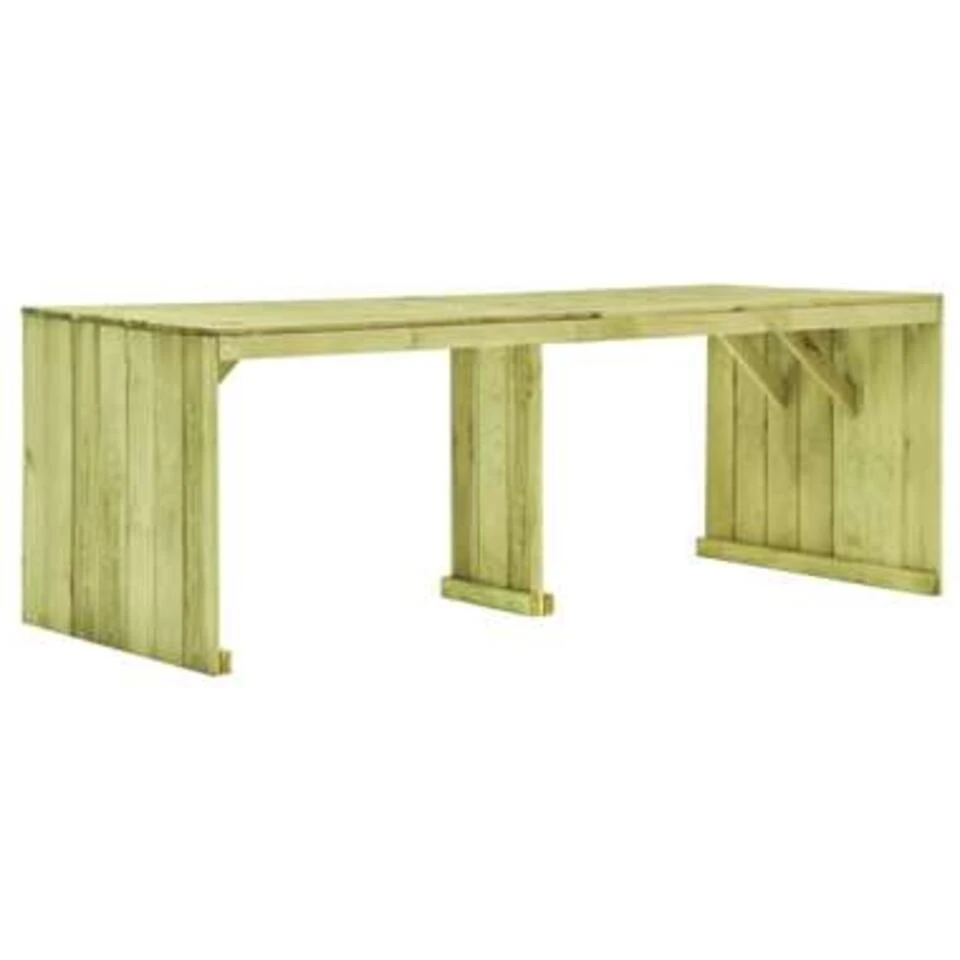 VidaXL Tuintafel 220x101,5x80 Cm Geïmpregneerd Grenenhout 1 VidaXL Tuintafel 220x101,5x80 Cm Geïmpregneerd Grenenhout