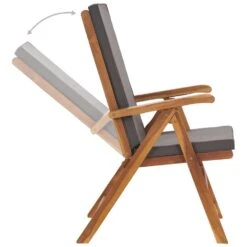 VIDAXL Tuinstoelen 2 St Verstelbaar Met Kussens Massief Teakhout Grijs 7 VIDAXL Tuinstoelen 2 St Verstelbaar Met Kussens Massief Teakhout Grijs -Leenbakker Winkel 1000006224 0103