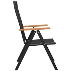 VidaXL Tuinstoelen Stapelbaar 2 St Poly Rattan Zwart 7 VidaXL Tuinstoelen Stapelbaar 2 St Poly Rattan Zwart -Leenbakker Winkel 1000006231 0103