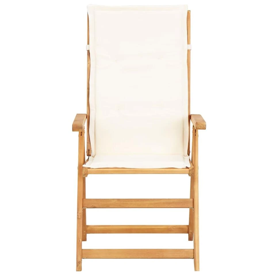 VidaXL Tuinstoelen 2 St Verstelbaar Massief Acaciahout Bruin 2 VidaXL Tuinstoelen 2 St Verstelbaar Massief Acaciahout Bruin - Afbeelding 2