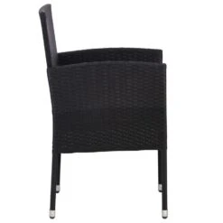 VidaXL Tuinstoelen 2 St Poly Rattan Zwart 7 VidaXL Tuinstoelen 2 St Poly Rattan Zwart -Leenbakker Winkel 1000006293 0103