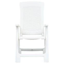 VidaXL Tuinstoelen 2 St Verstelbaar Kunststof Wit -Leenbakker Winkel 1000006296 0102