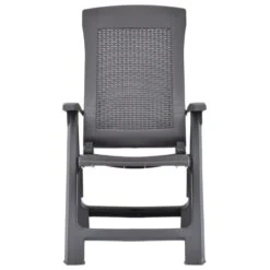 VidaXL Tuinstoelen 2 St Verstelbaar Kunststof Mokka -Leenbakker Winkel 1000006301 0102