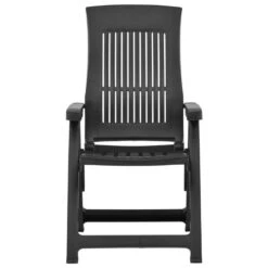 VidaXL Tuinstoelen 2 St Verstelbaar Kunststof Antracietkleurig 6 VidaXL Tuinstoelen 2 St Verstelbaar Kunststof Antracietkleurig -Leenbakker Winkel 1000006375 0102