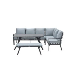 Garden Impressions Senja Sport Tuinbankje 110x40xH45 - Mint Grijs -Leenbakker Winkel 1000025704 0104