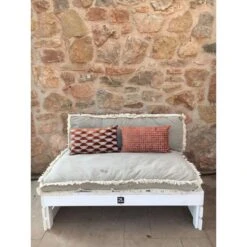 2L Home & Garden Palletbank Whitewash - Wit -Leenbakker Winkel 1000038531 0103