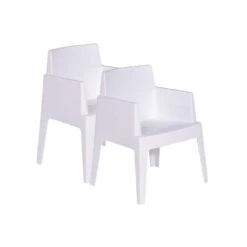 Garden Impressions Tuinstoel Box The Original Wit - 2 Stuks