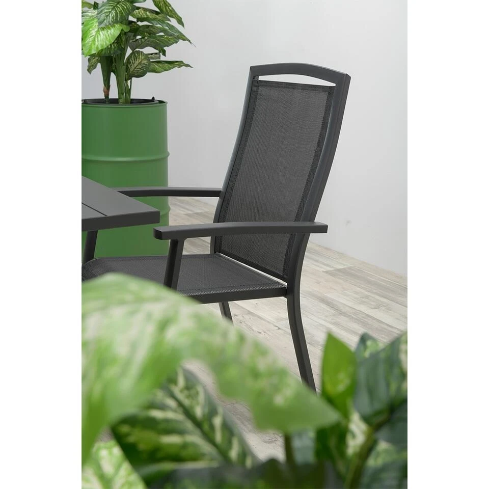 Garden Impressions Rosa Tuinstoel Verstelbaar - Antraciet 2 Garden Impressions Rosa Tuinstoel Verstelbaar - Antraciet - Afbeelding 2