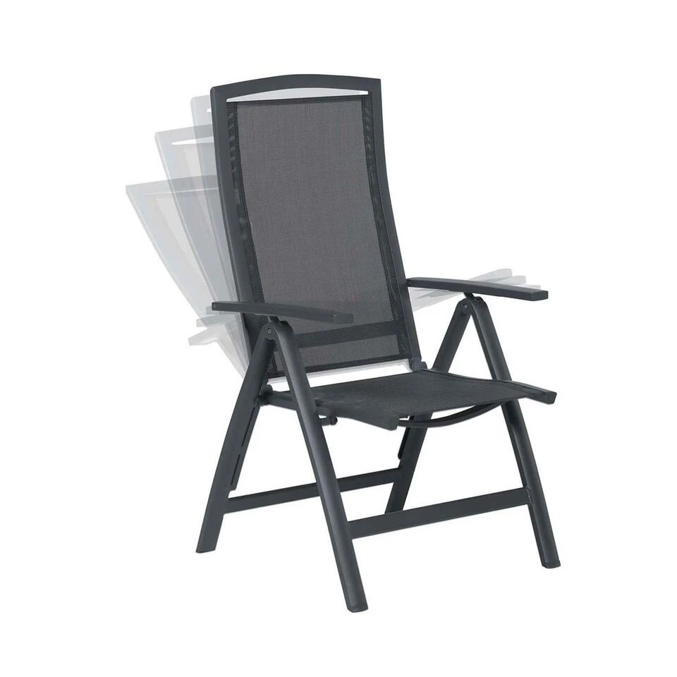 Garden Impressions Rosa Tuinstoel Verstelbaar - Antraciet 1 Garden Impressions Rosa Tuinstoel Verstelbaar - Antraciet