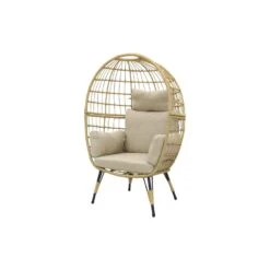 VDG Lola Egg Relaxstoel - Natural Sand -Leenbakker Winkel 1000042586 0103