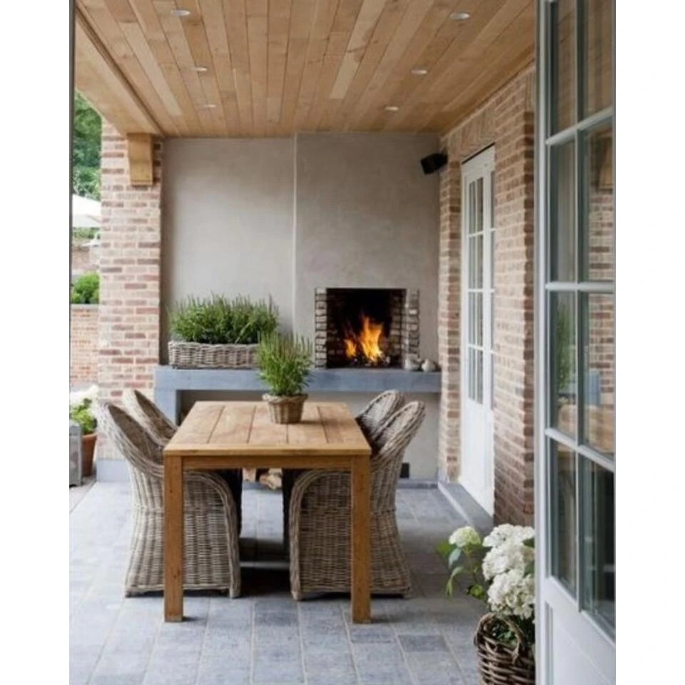 Livingfurn - Tuintafel Table Evoy - 100x200x78 - Teakhout 2 Livingfurn - Tuintafel Table Evoy - 100x200x78 - Teakhout - Afbeelding 2