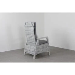 VDG Darwin Wicker Verstelbare Tuinstoel - Licht Grijs -Leenbakker Winkel 1000048056 0103