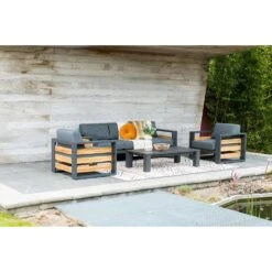 Garden Impressions Solo Lounge Fauteuil - Carbon Black/Mystic Grey -Leenbakker Winkel 1000048695 0103