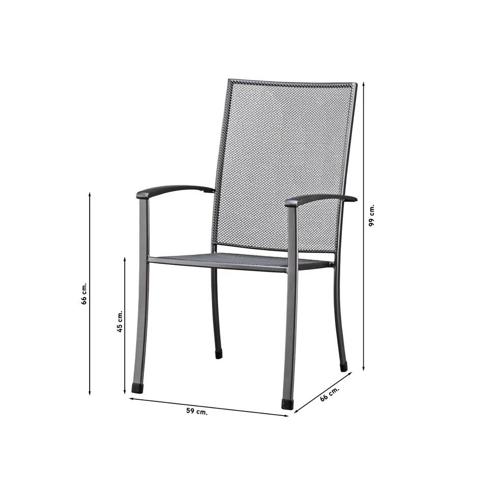 Kettler Siero Stapelstoel 2 Kettler Siero Stapelstoel - Afbeelding 2