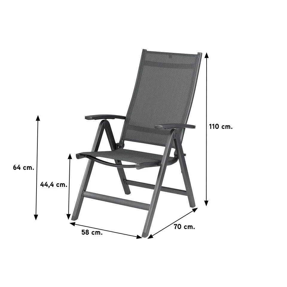 Kettler Easy Verstelbare Tuinstoel 2 Kettler Easy Verstelbare Tuinstoel - Afbeelding 2