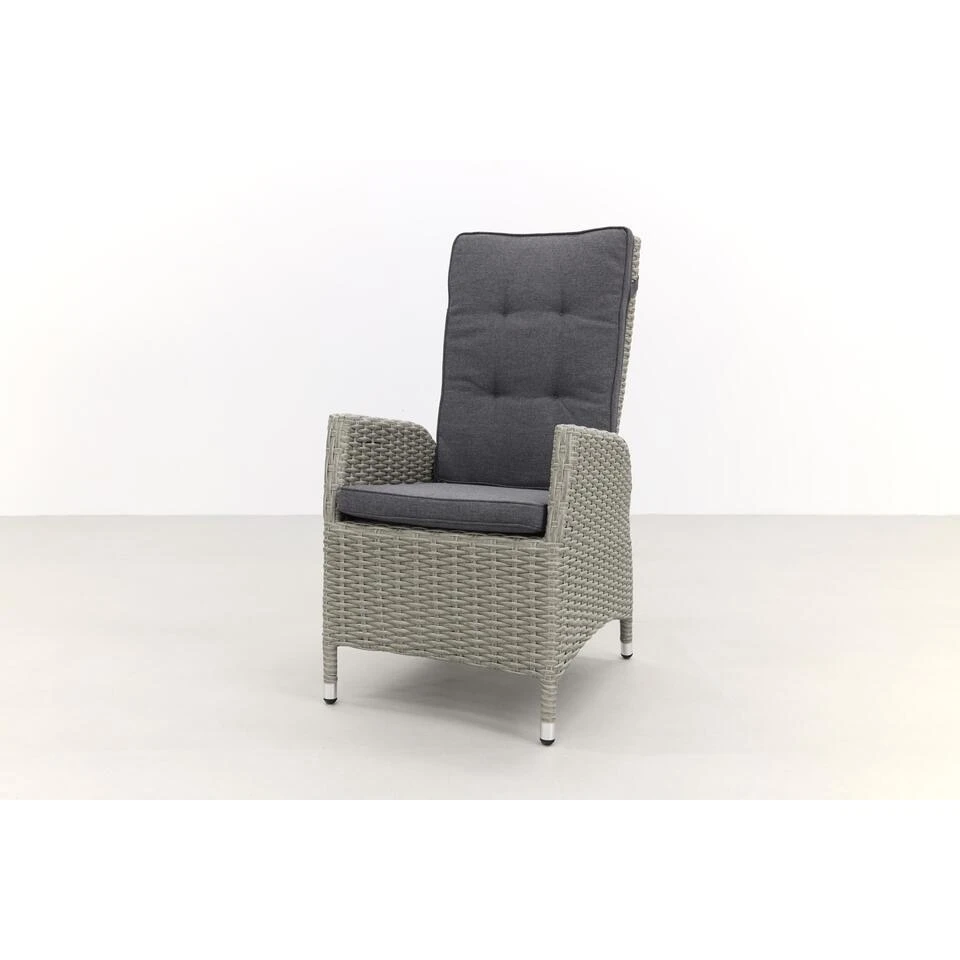 VDG Manhattan Wicker Verstelbare Tuinstoel - White Grey 3 VDG Manhattan Wicker Verstelbare Tuinstoel - White Grey - Afbeelding 3