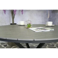 SenS-Line - Jersey Tuintafel Grey Ø140 Cm - Grijs -Leenbakker Winkel 1000050318 0102