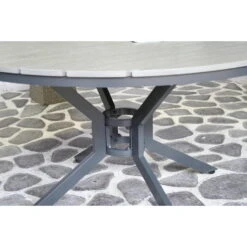 SenS-Line - Jersey Tuintafel Grey Ø140 Cm - Grijs -Leenbakker Winkel 1000050318 0103