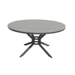 SenS-Line - Jersey Tuintafel Grey Ø140 Cm - Grijs