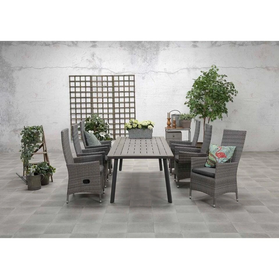 Garden Impressions Penedo Tuintafel Donker Grijs - Grijs 230x100 Cm 2 Garden Impressions Penedo Tuintafel Donker Grijs - Grijs 230x100 Cm - Afbeelding 2