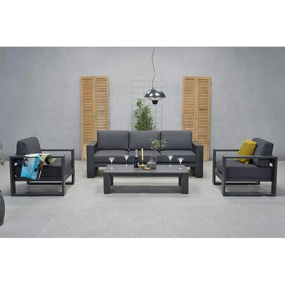 Garden Impressions Plaza Lounge Tuinstoel - Donker Grijs 2 Garden Impressions Plaza Lounge Tuinstoel - Donker Grijs - Afbeelding 2