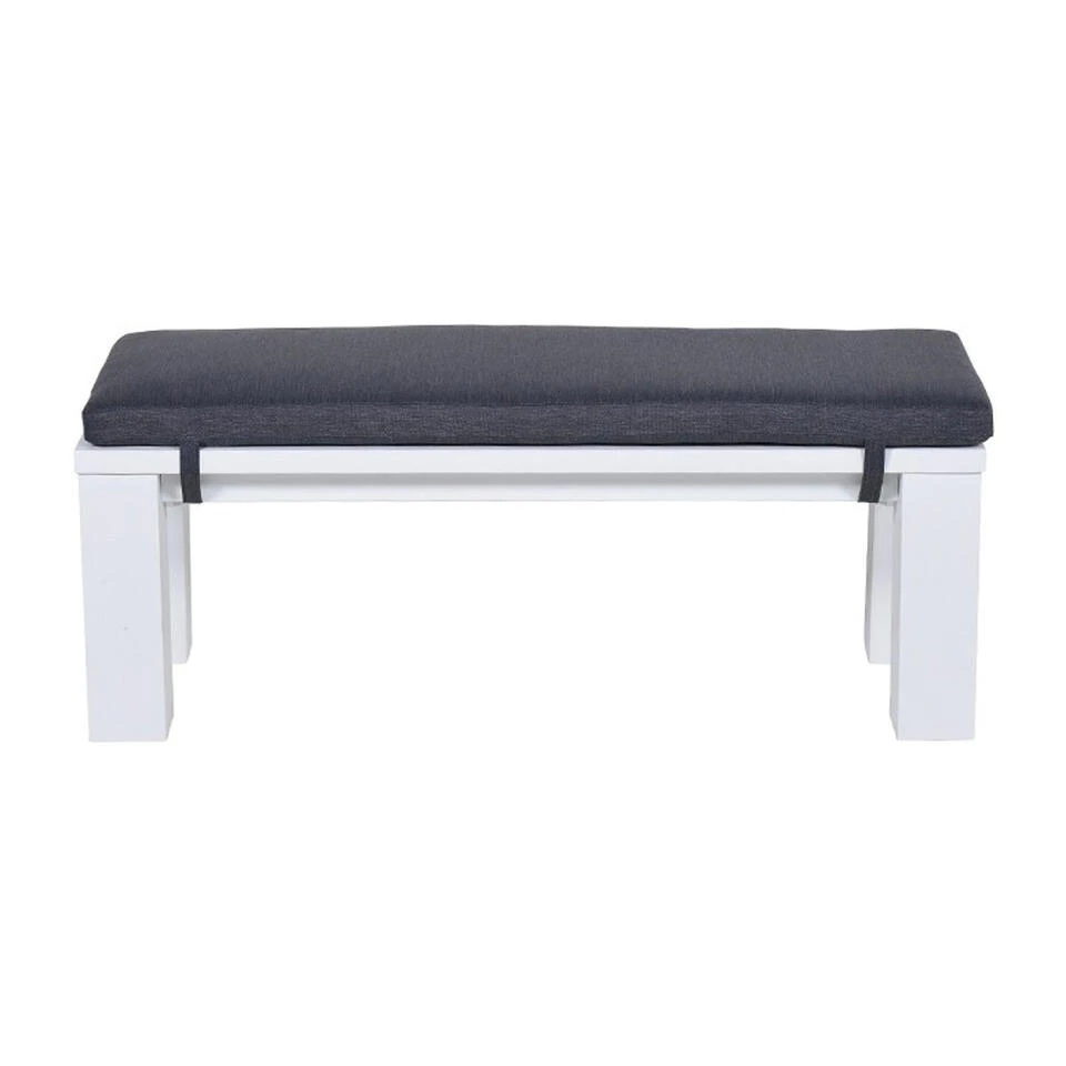 Garden Impressions Plaza Lounge Tuinbank 115,5x43xH40 Cm -mat Wit 3 Garden Impressions Plaza Lounge Tuinbank 115,5x43xH40 Cm -mat Wit - Afbeelding 3