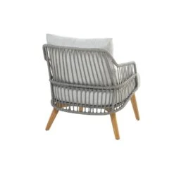 4-Seasons Sempre Loungestoel - Teak/Silver Grey (1 St.) -Leenbakker Winkel 1000052970 0103