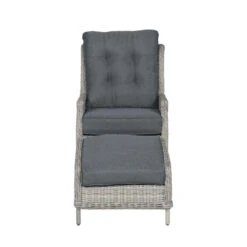 Garden Impressions Santa Rosa Relax Tuinstoel+voetenbank Vintage -Leenbakker Winkel 1000054029 0103