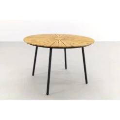 VDG Dave Teak Tuintafel Rond - Ø 110 Cm -Leenbakker Winkel 1000054107 0102