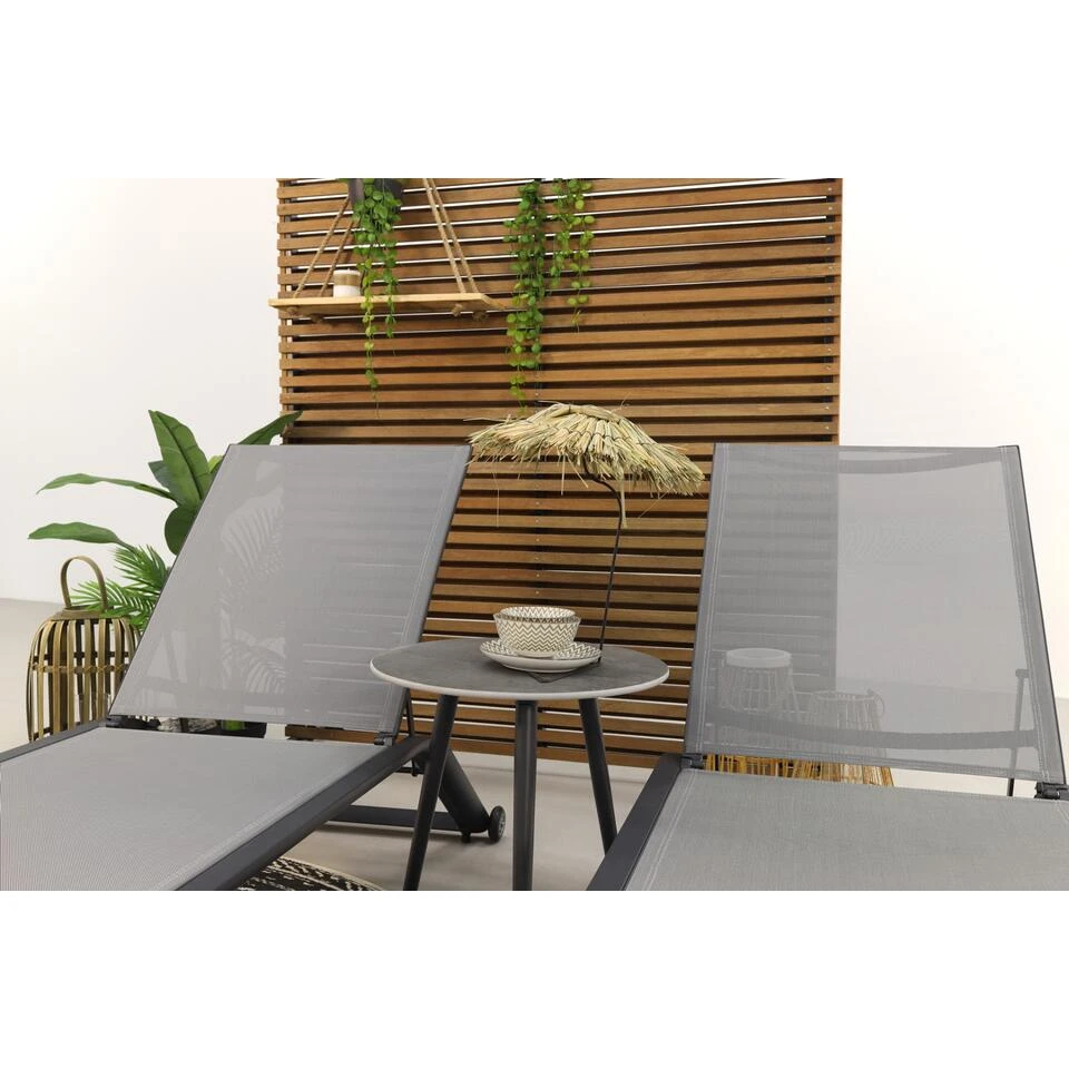 VDG Cairns Ligbedden + Bijzettafel Brasilia - Antraciet 4 VDG Cairns Ligbedden + Bijzettafel Brasilia - Antraciet - Afbeelding 4