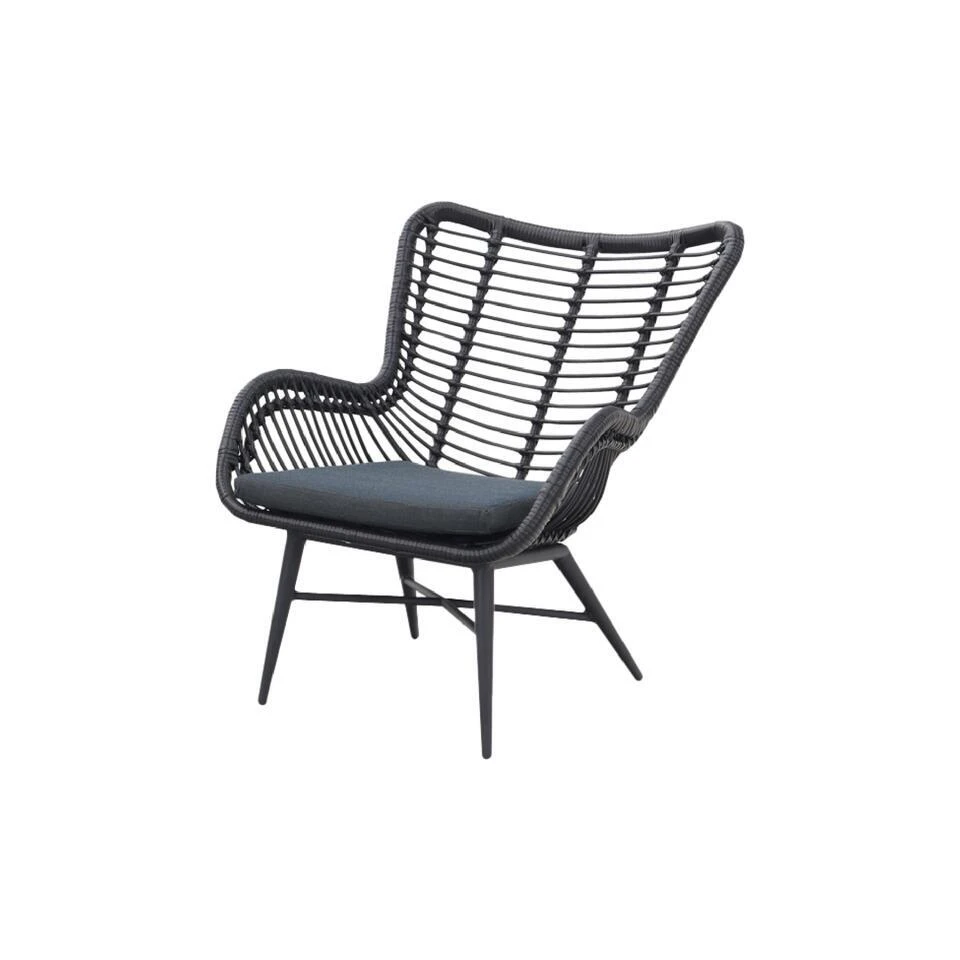 Jasmine Loungestoel - Black 1 Jasmine Loungestoel - Black