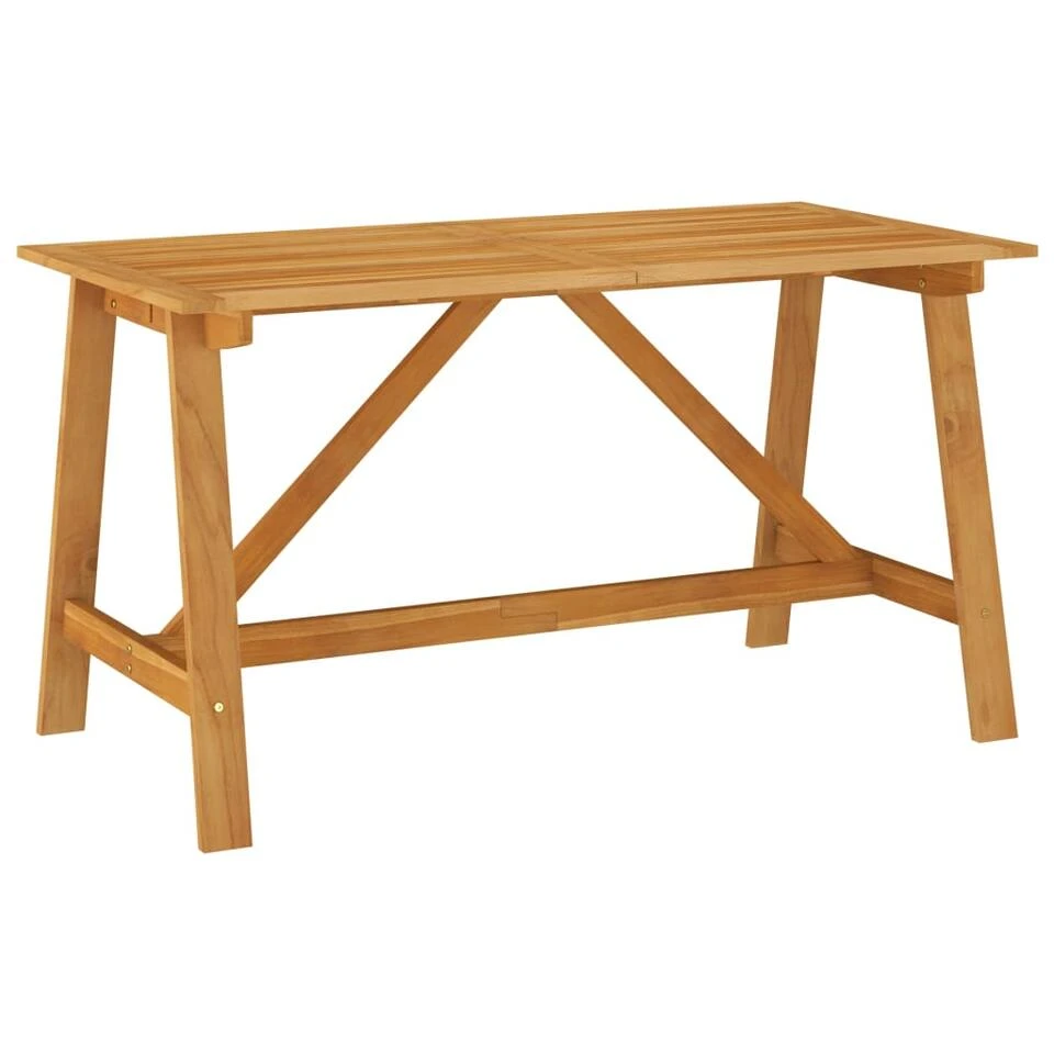 VidaXL Tuintafel 140x70x73,5 Cm Massief Acaciahout 1 VidaXL Tuintafel 140x70x73,5 Cm Massief Acaciahout
