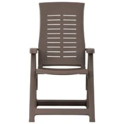VidaXL Tuinstoelen 2 St Verstelbaar Kunststof Mokka -Leenbakker Winkel 1000056537 0103