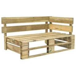 VidaXL Tuinbank Met Grijze Kussens Pallet Grenenhout 6 VidaXL Tuinbank Met Grijze Kussens Pallet Grenenhout -Leenbakker Winkel 1000060776 0102